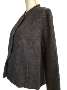 Eileen Fisher Navy Textured Blazer, XS