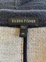 Load image into Gallery viewer, Eileen Fisher Navy Textured Blazer, XS
