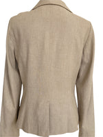 Load image into Gallery viewer, Classiques Entier Tan Linen Blazer, 8
