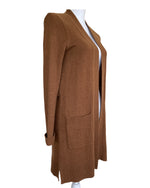 Load image into Gallery viewer, Theory Brown Cashmere Long Cardigan, P
