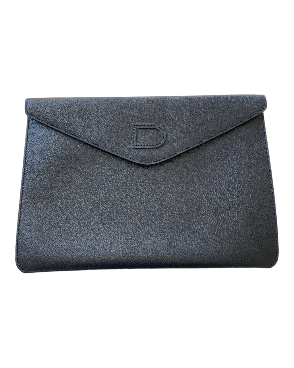 Clare V - Authenticated Clutch Bag - Leather Black for Women, Good Condition