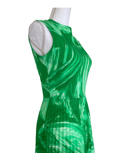 Nancy Greer Vintage Green Floor Length Jacket and Dress, S